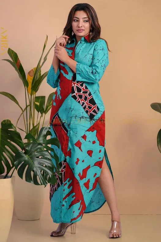 Katherine Batik Designer Dress | Kaftan, Bohemian Dress, Floral Dress, Boho Maxi Dress