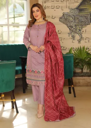 KLD301 Zimal - Lilac Readymade Khadi Net Suit
