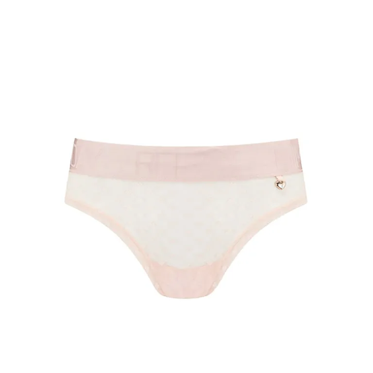Knickerworld | Peach Heart Mesh