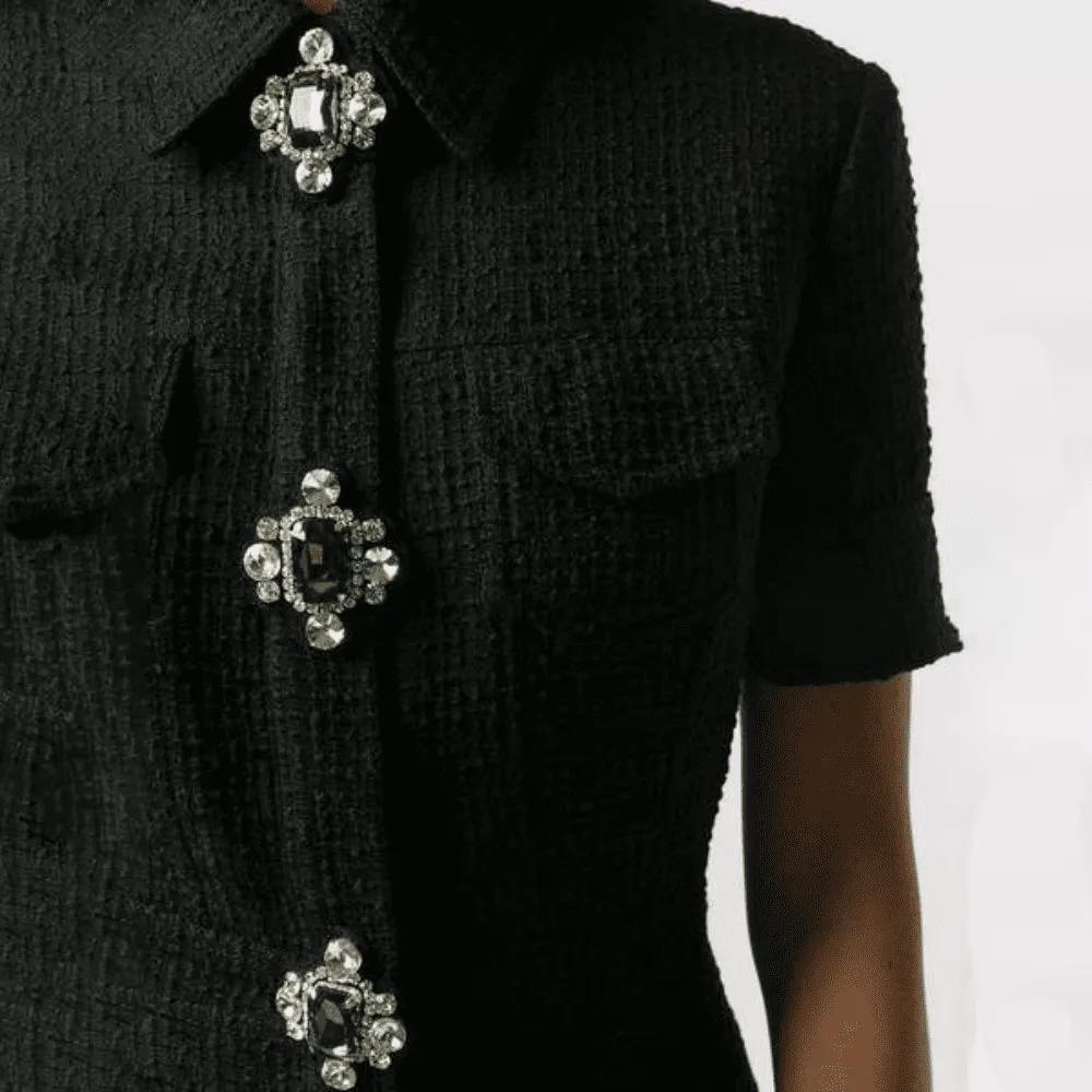 Knitted Embellished Dress