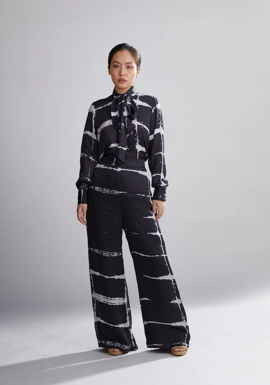 Koai   I   Black And White Shibori Pants