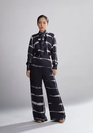 Koai   I   Black And White Shibori Pants