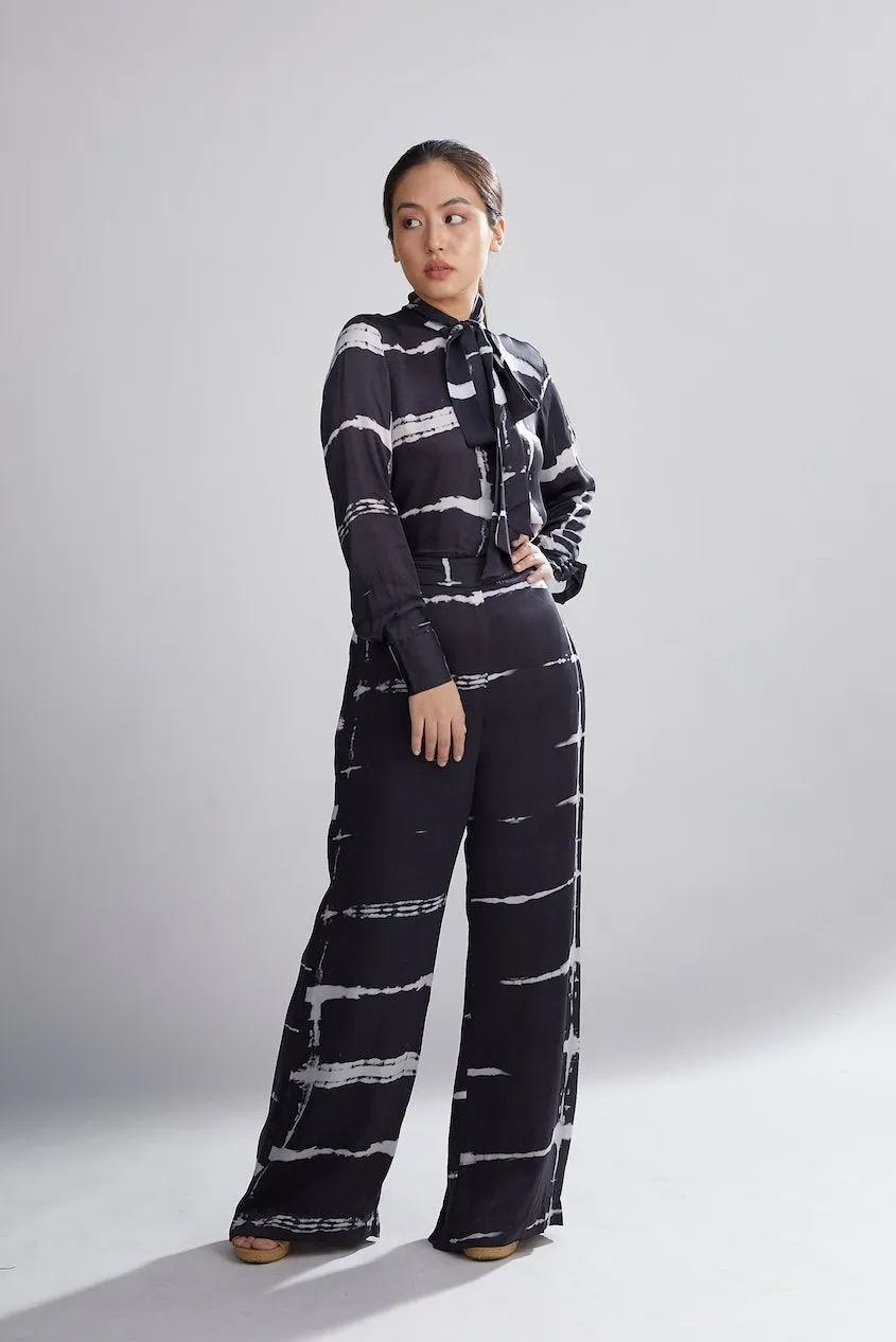 Koai   I   Black And White Shibori Pants