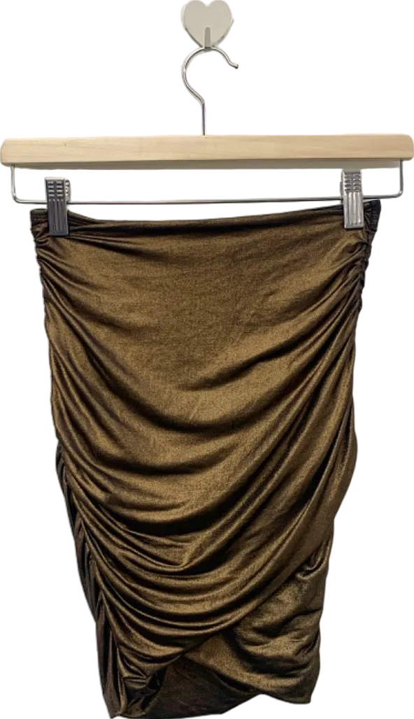 Kookai Brown Draped Skirt Size 1