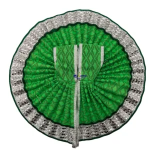 Lace Decorated Green Color Summer Dress for Thakur ji