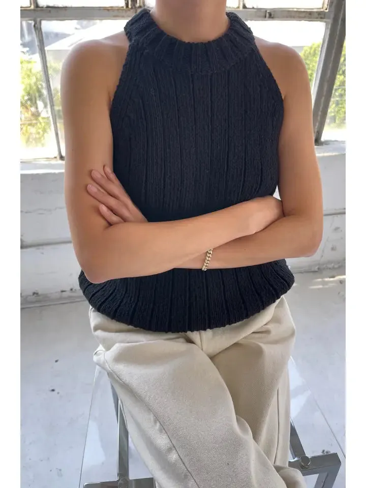 Le Bon Shoppe - Claire Cotton Sweater Tank (Black)