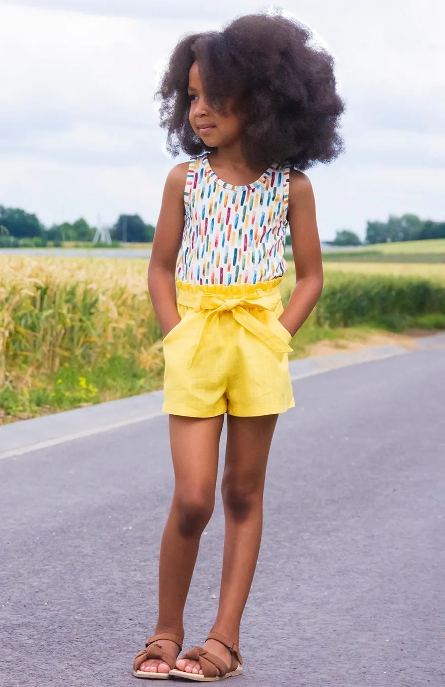 Lilac Shorts with FREE Tigerlily Tank PDF Sewing Pattern