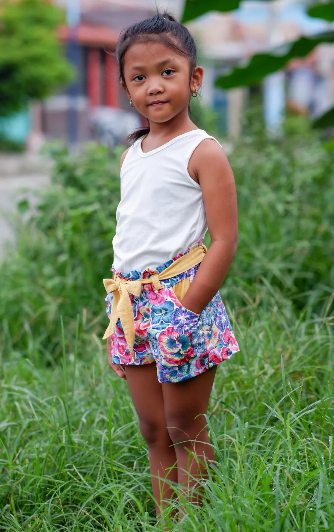 Lilac Shorts with FREE Tigerlily Tank PDF Sewing Pattern