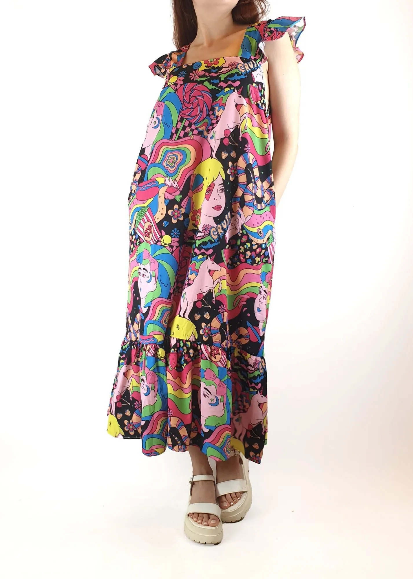 Little Party Dress psychedelic print dress size 10