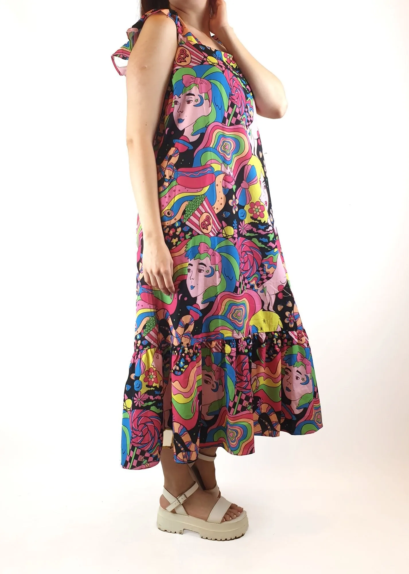 Little Party Dress psychedelic print dress size 10