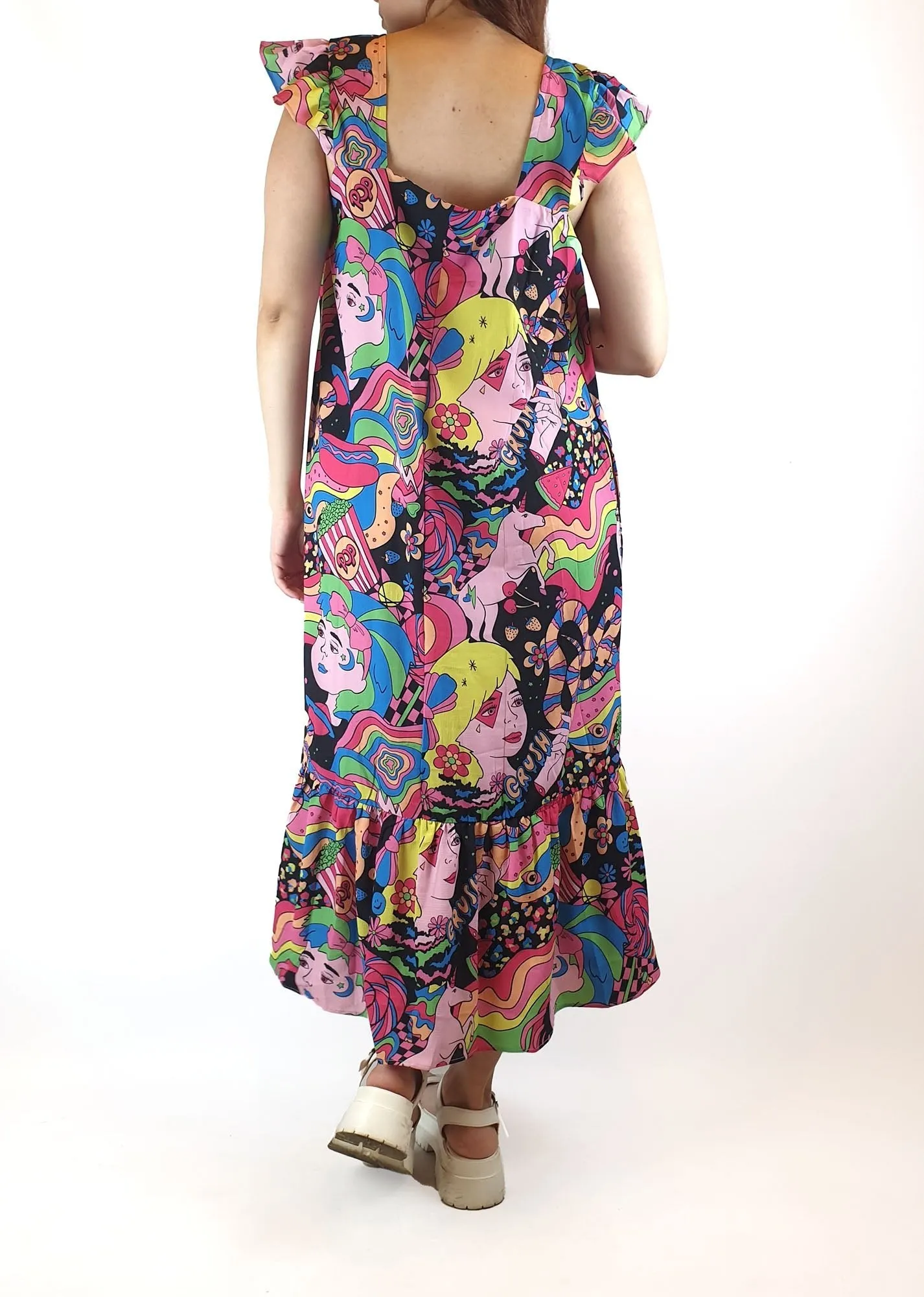 Little Party Dress psychedelic print dress size 10