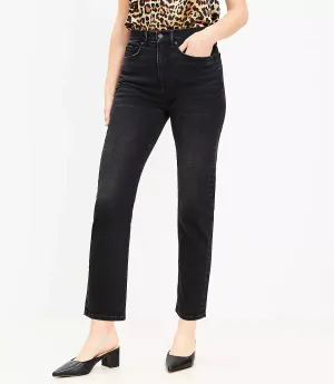 LOFT High Rise Slim Jeans in Washed Black