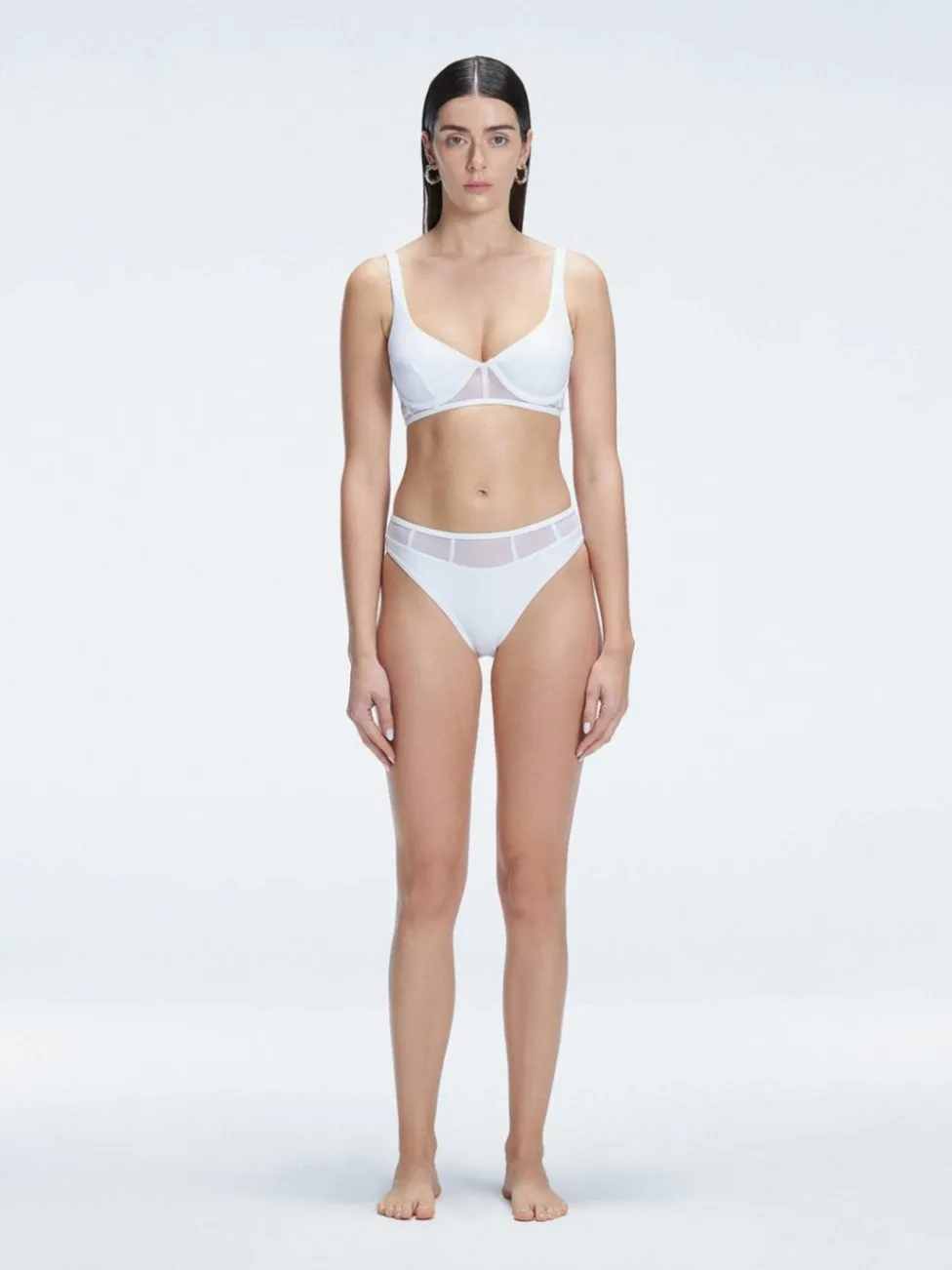 Lorelai White Two Piece Bikini Sets