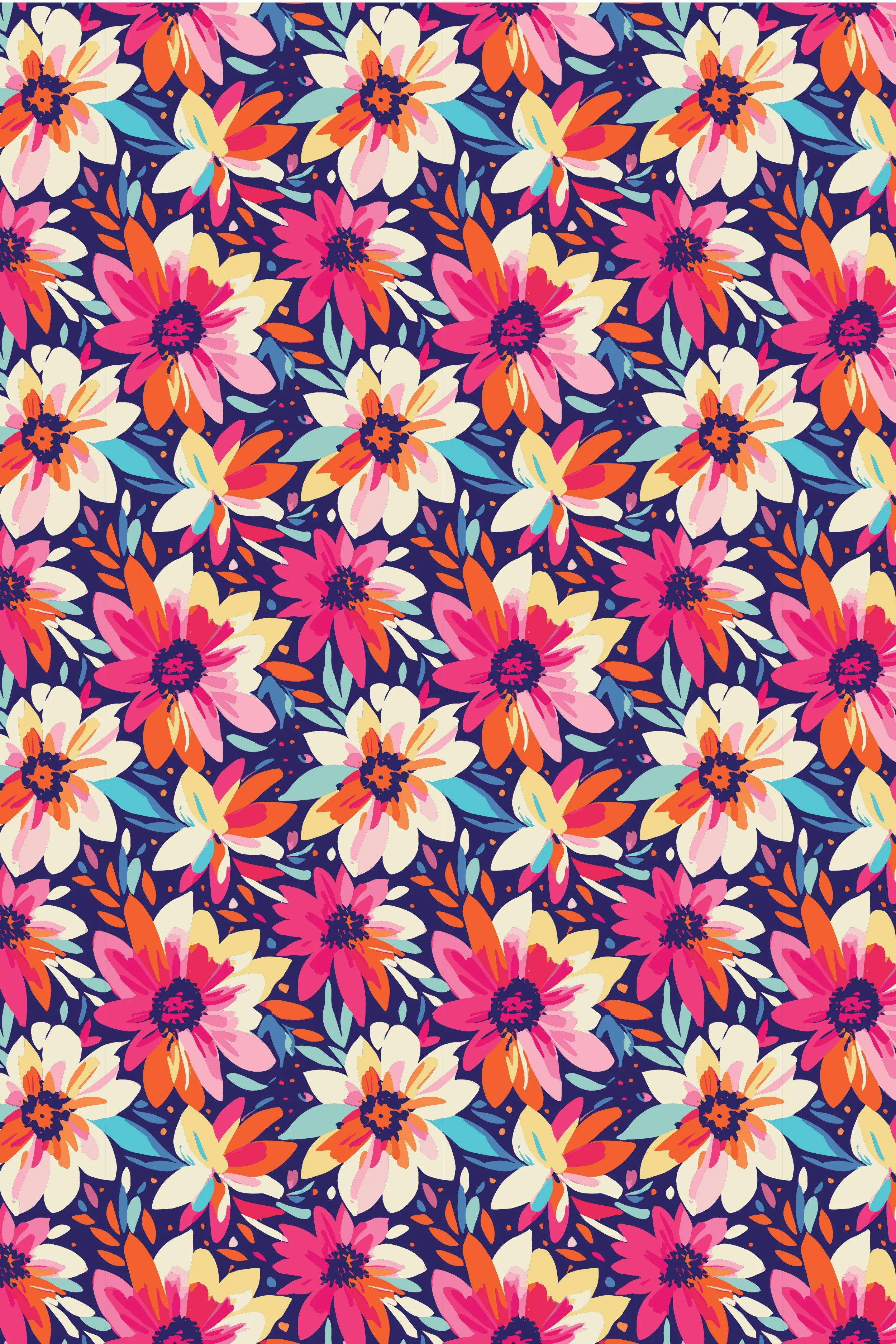 Luna 90's Bottom - Flower Power