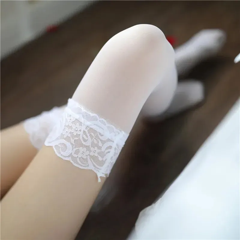 Luxe Lace Erotic Lingerie & Stockings Set