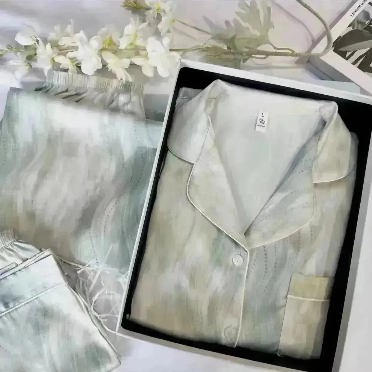 Luxury Designer Ice Silk Night Suit