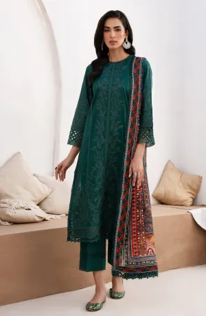 Luxury Teal Green Embroidered Pakistani Salwar Kameez Dupatta Suit