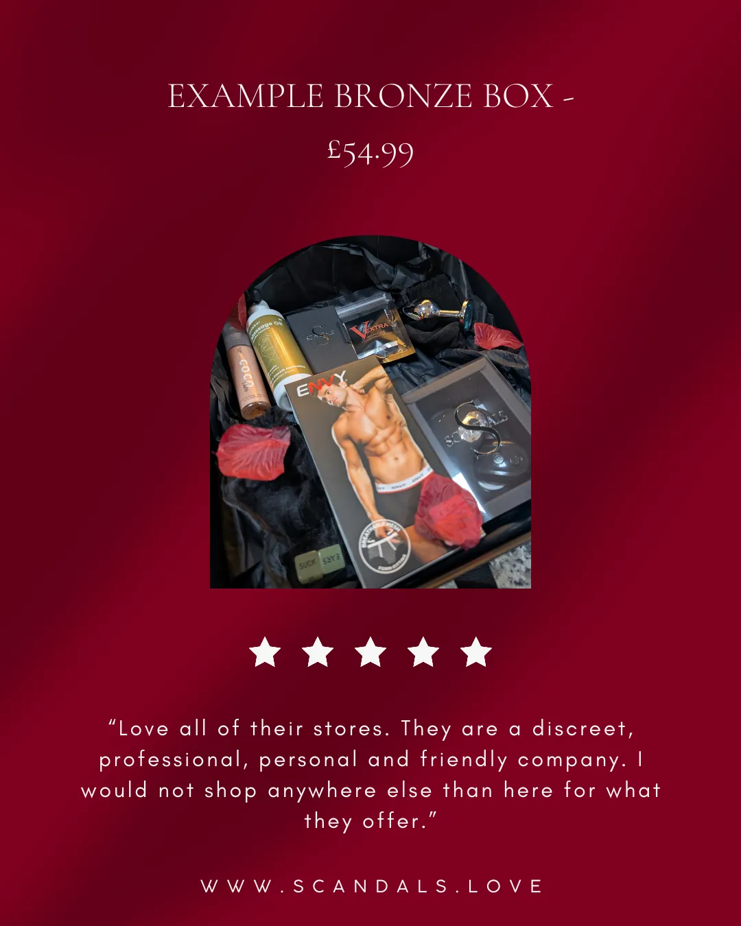 Luxury Valentine's Package By Scandals - PRE-ORDER NOW AVAILABLE! Same-Day Rush Available!