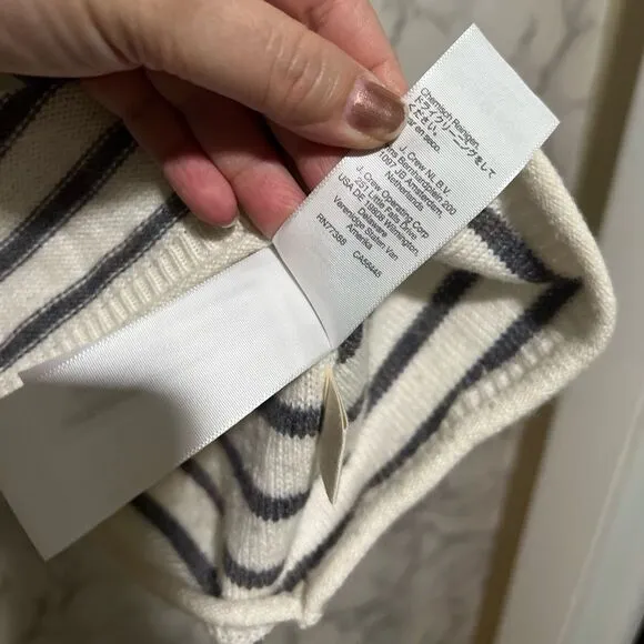 Madewell Stripe-Play Mockneck Pullover Sweater