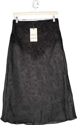 Mango Black Falda Clara Skirt EUR M