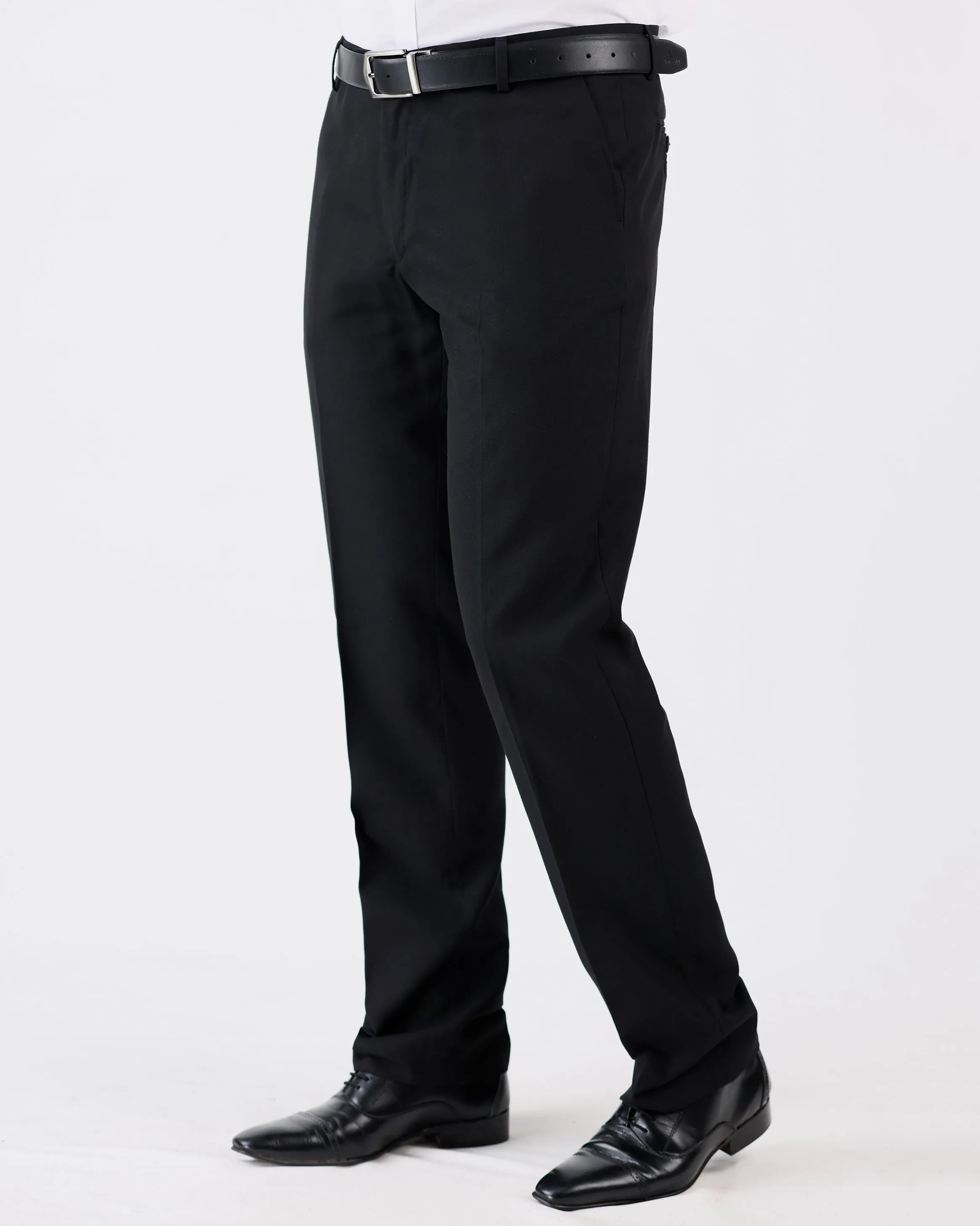 Mansak Trouser Plain Modern Fit-Black
