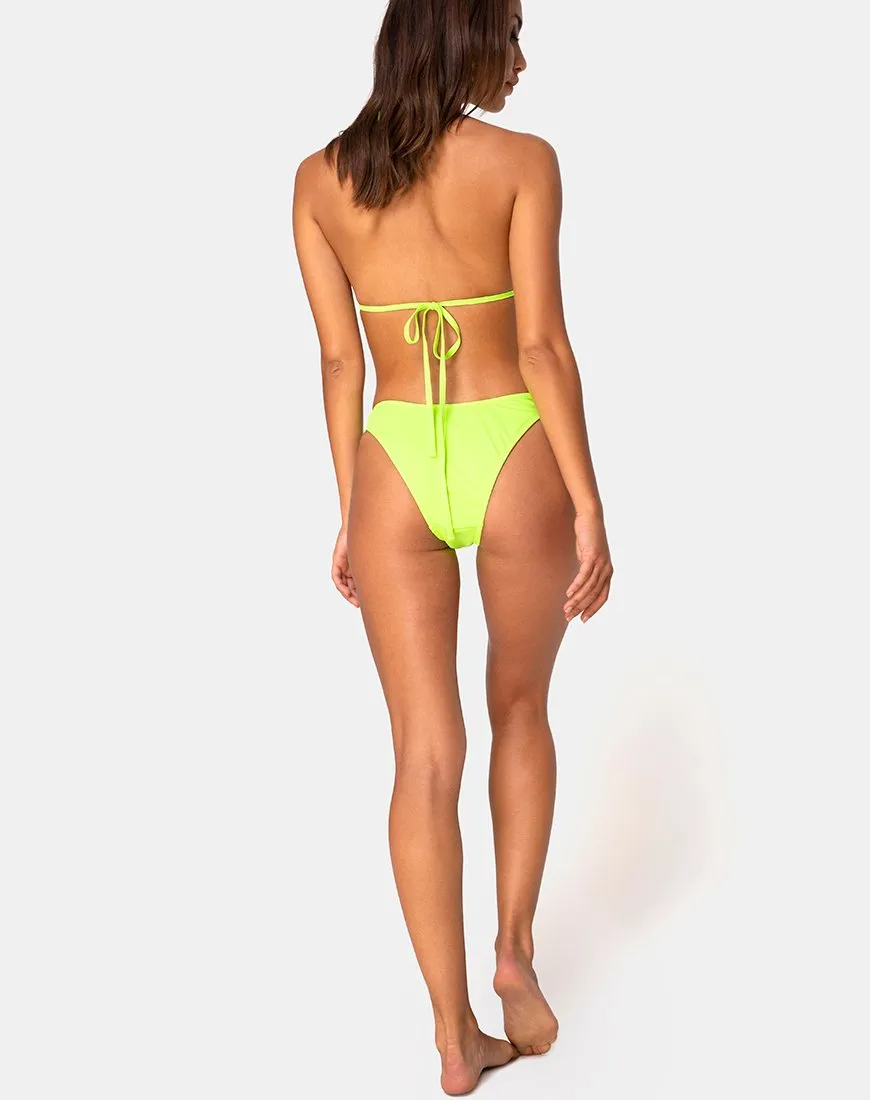 Meeka Bikini Top in Neon Lime