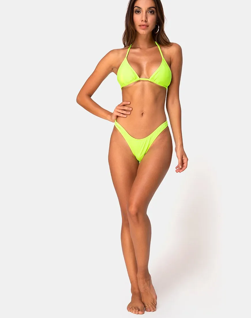 Meeka Bikini Top in Neon Lime