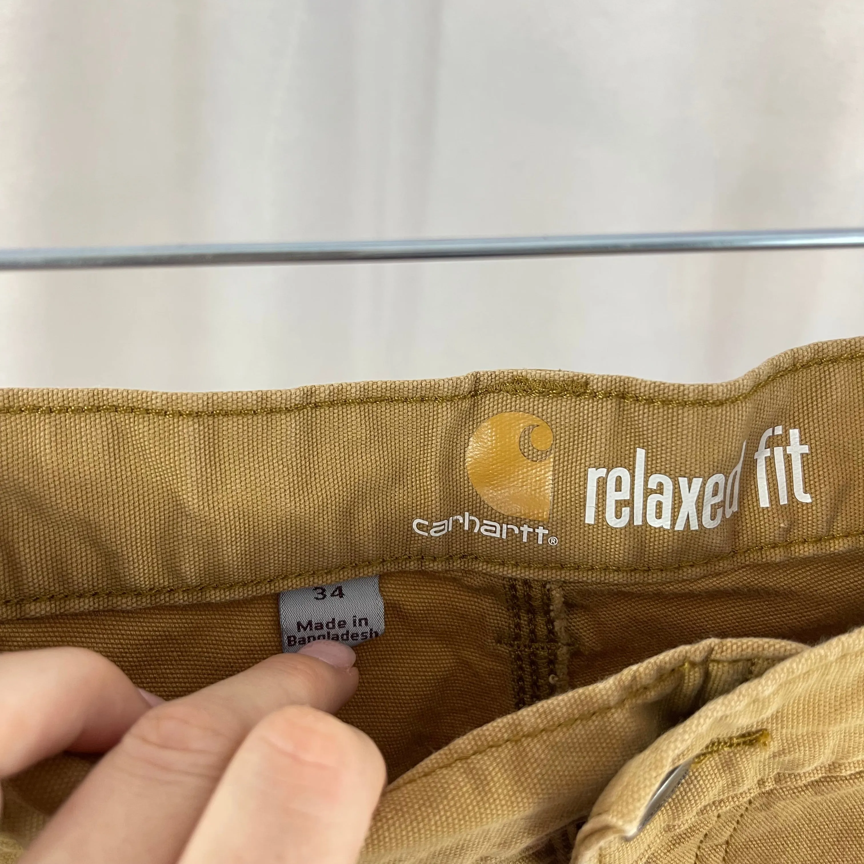 Men's Carhartt Khaki Cargo Shorts size 34