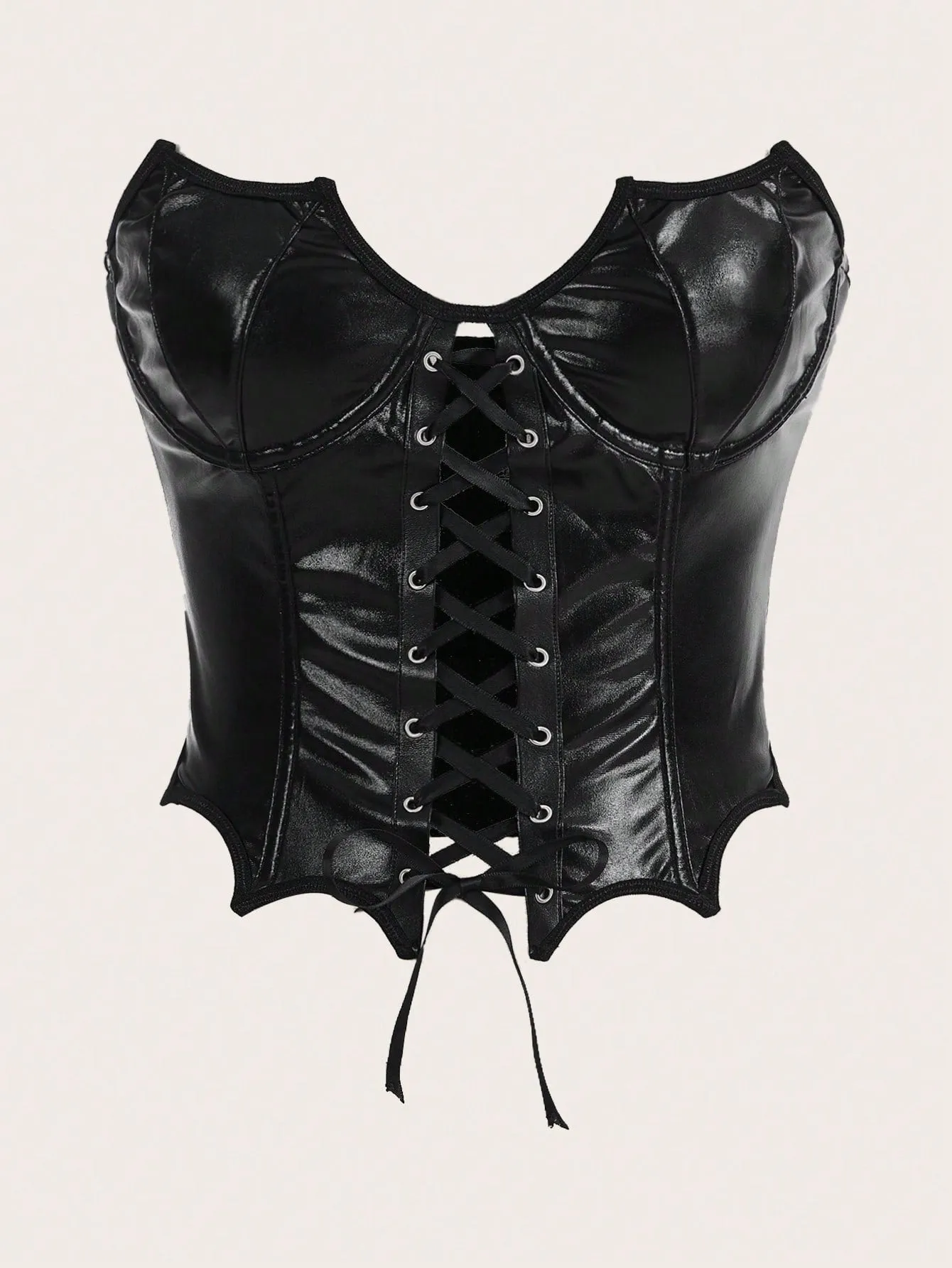 Midnight Lace Up Tube Top