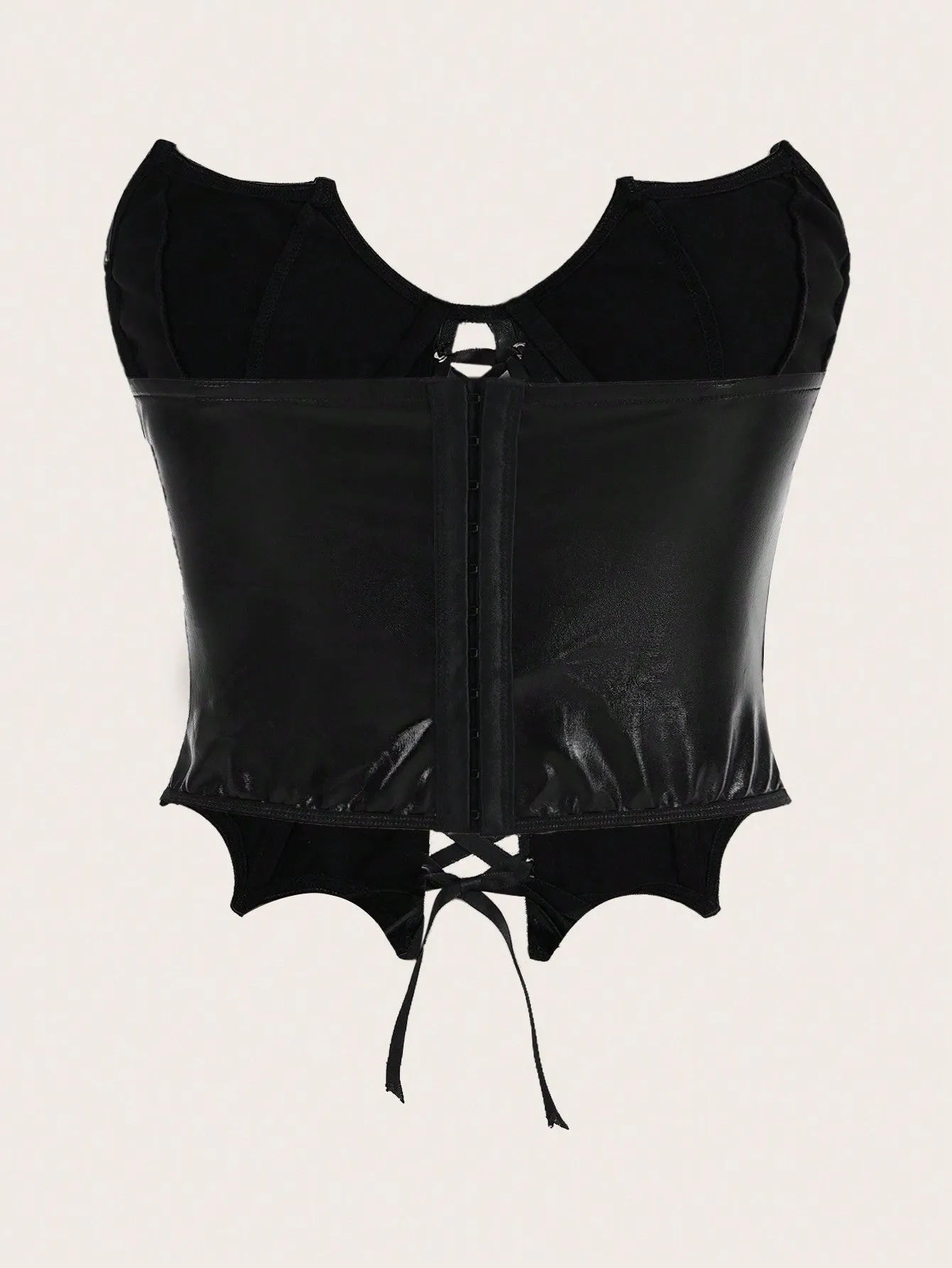Midnight Lace Up Tube Top