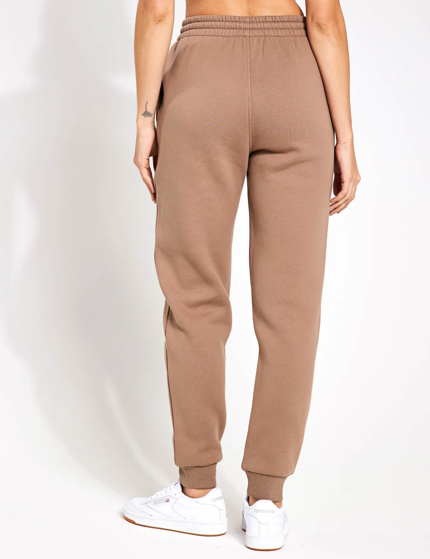 Millie Slim Fleece Track Pant - Taupe
