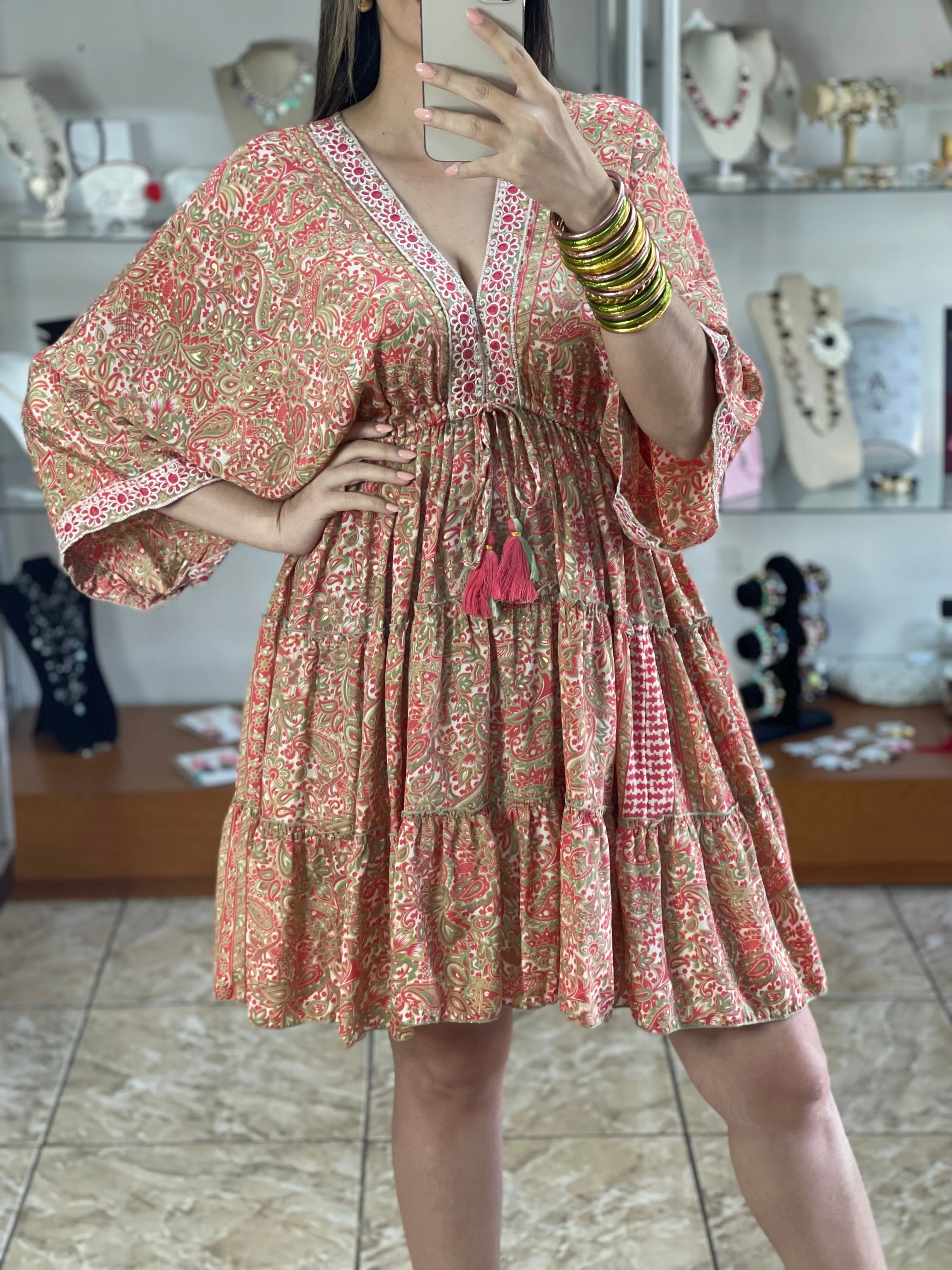 Mini Boho OS Dress