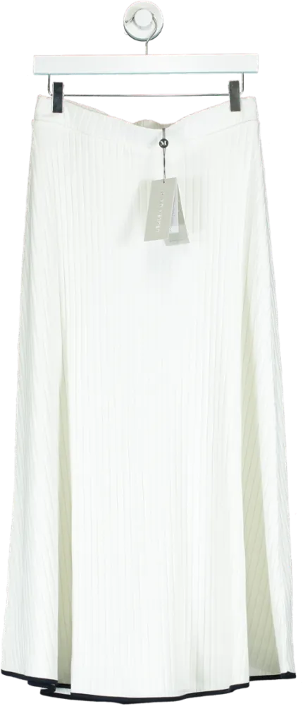 Mint Velvet Ivory Contrast Tipped Skirt M