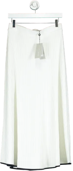Mint Velvet Ivory Contrast Tipped Skirt M