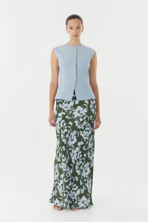 MODERN MUSE BIAS SKIRT | OLIVE SHADOW