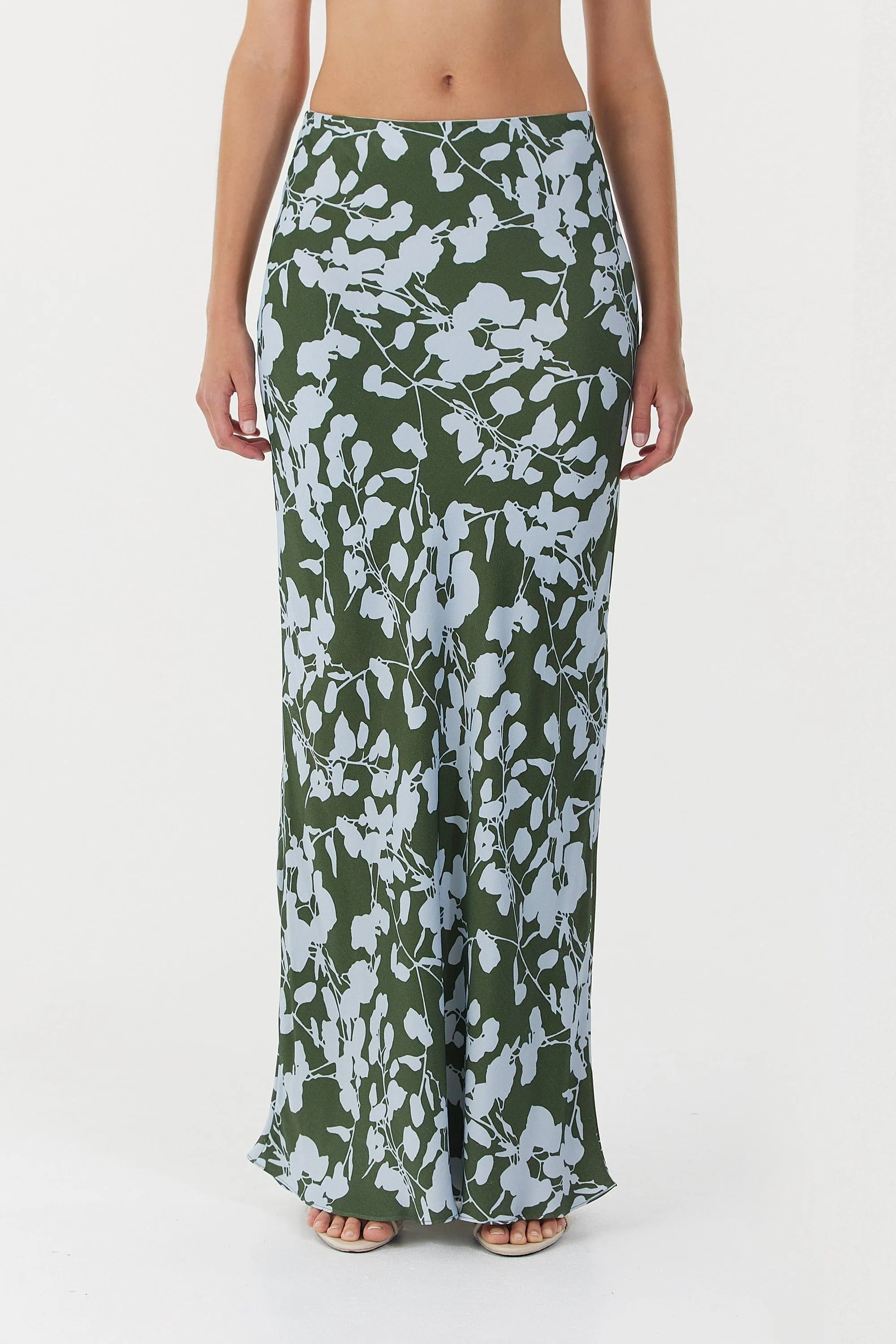 MODERN MUSE BIAS SKIRT | OLIVE SHADOW