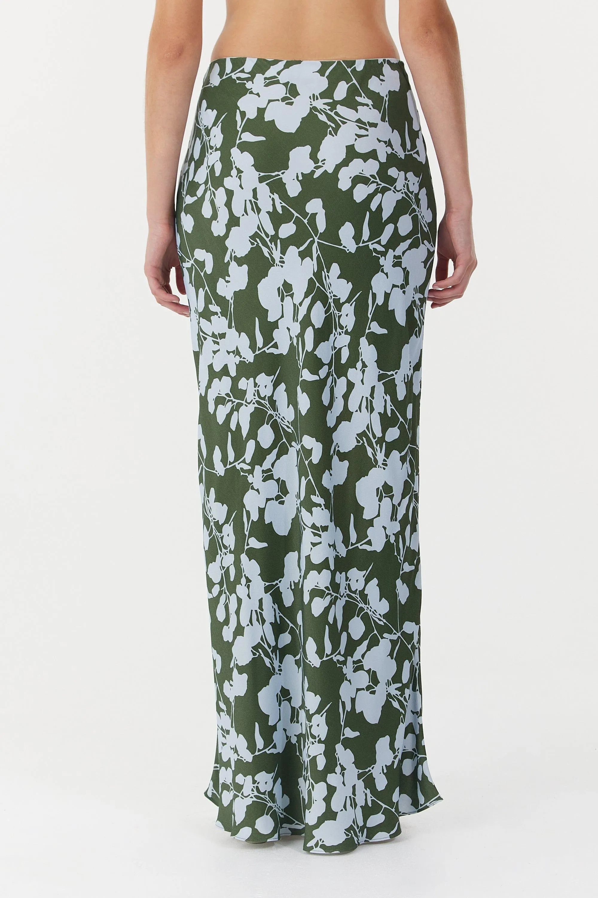 MODERN MUSE BIAS SKIRT | OLIVE SHADOW