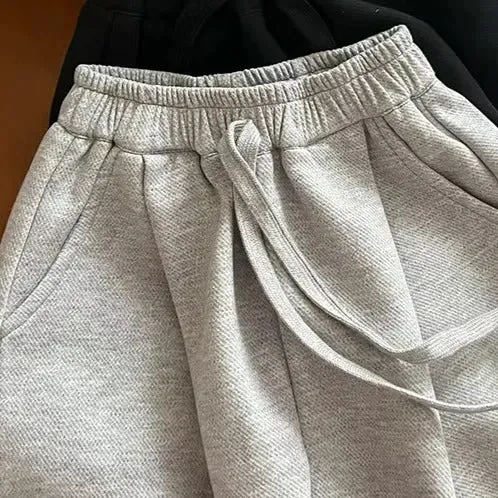 Modern Pleat Oversize Track Pants (Grey)
