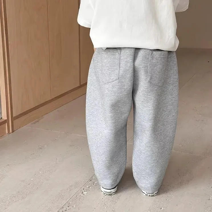 Modern Pleat Oversize Track Pants (Grey)