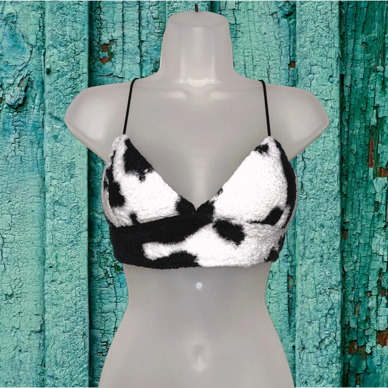 Moo Magic Fuzzy Crop Top