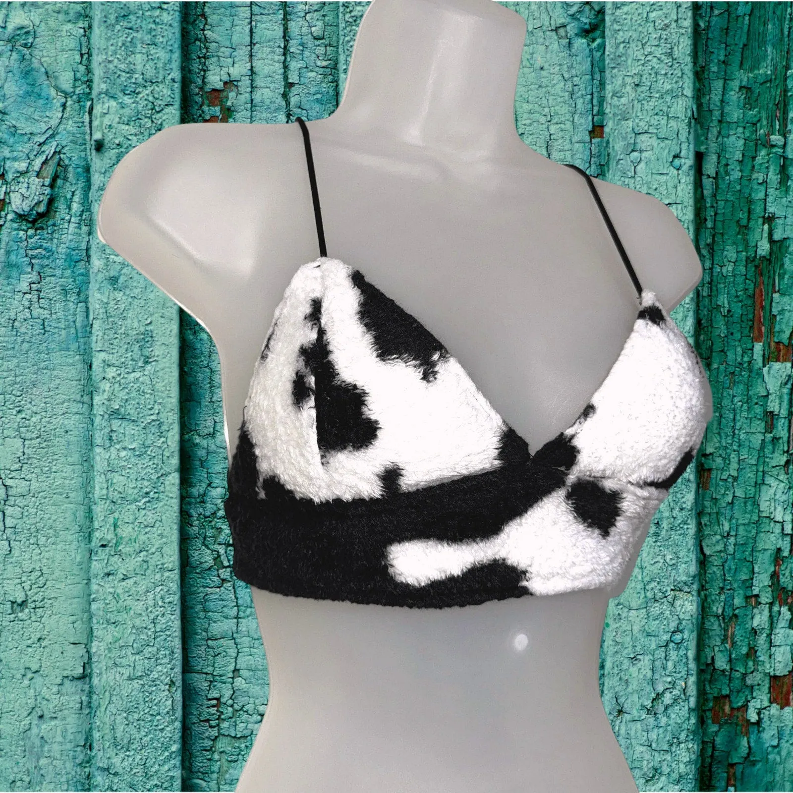 Moo Magic Fuzzy Crop Top