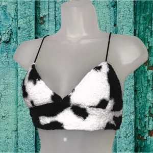 Moo Magic Fuzzy Crop Top