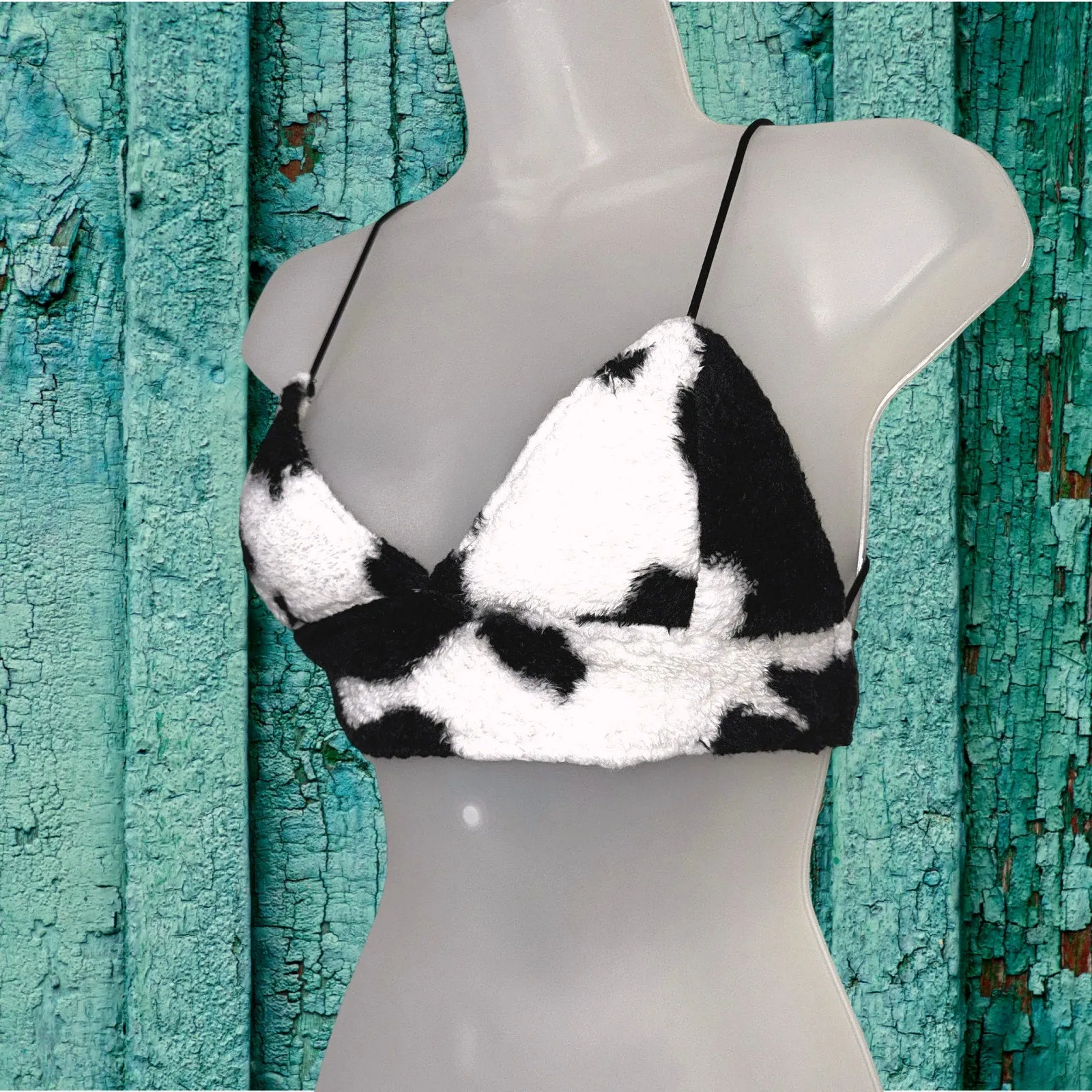 Moo Magic Fuzzy Crop Top