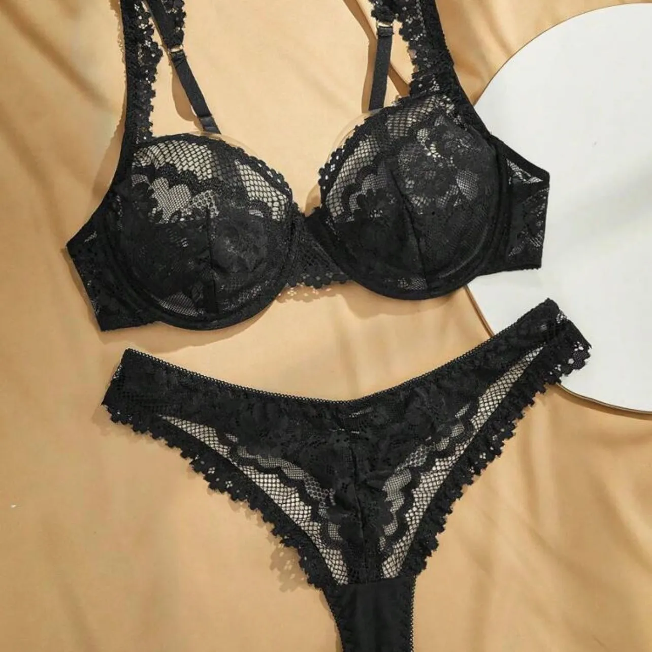 Moodie Two Piece Lingerie - Black
