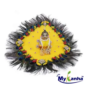 Mor Pankh Designer Yellow Dress for Laddu Gopal