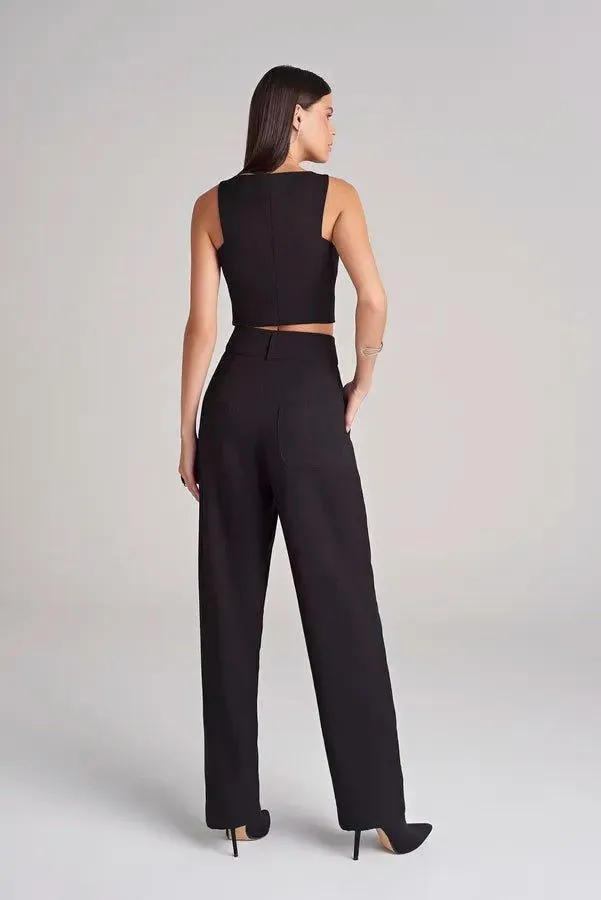Morena Black Set Top & Pants
