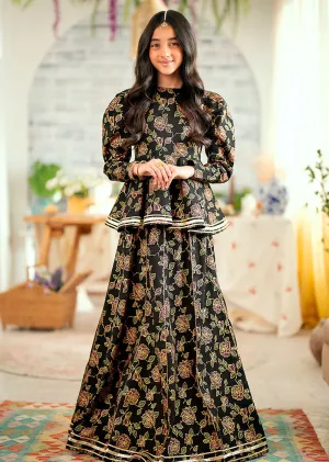 MS-24596 Black Kids Designer Suit