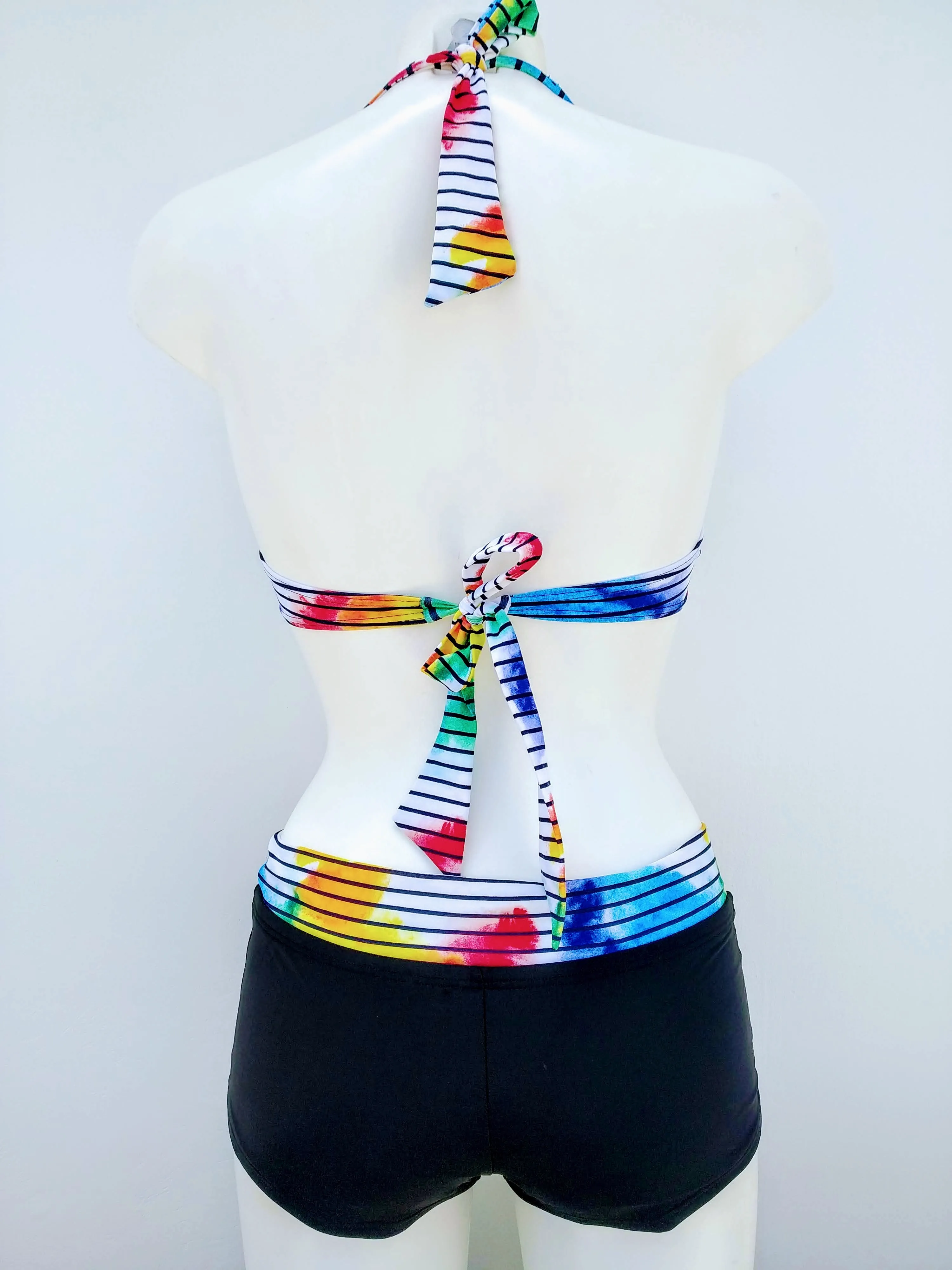 Multi Stripes halter cup D