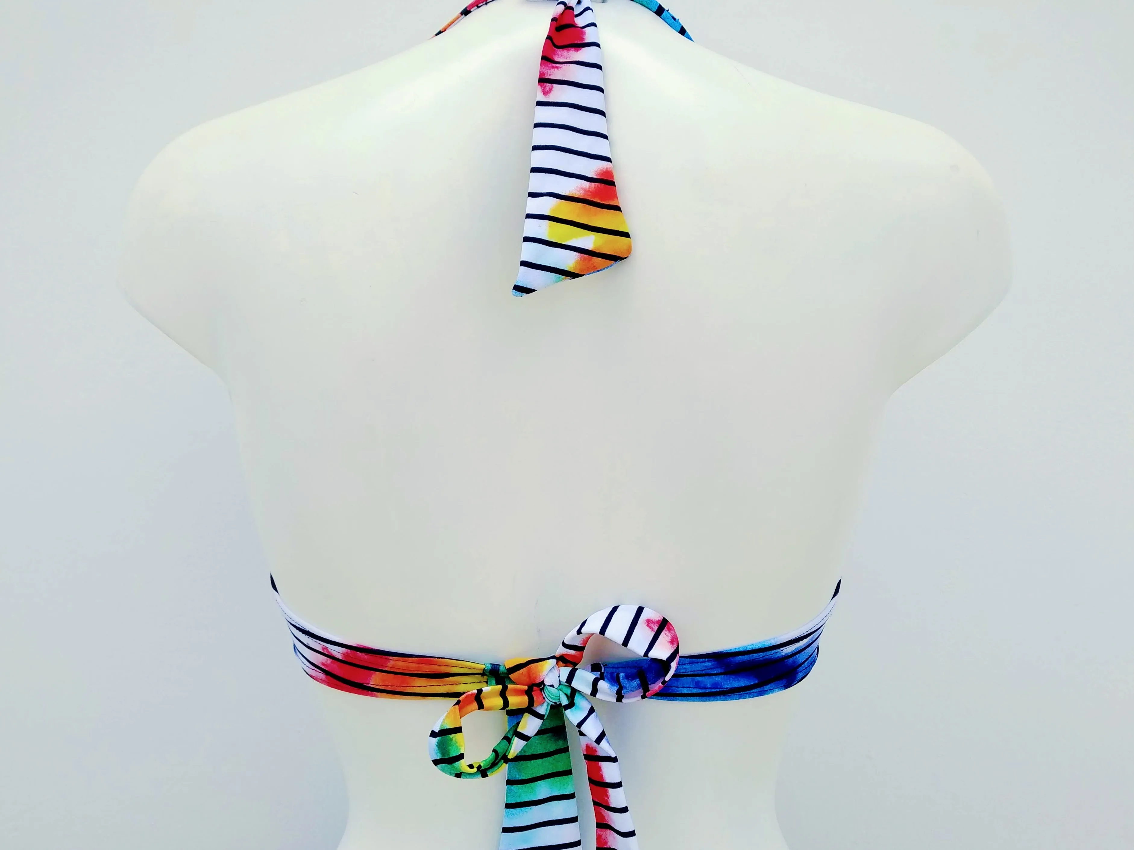 Multi Stripes halter cup D