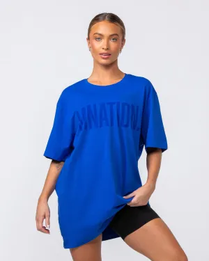 Muscle Nation | Oversized Tonal Tee - Bondi Blue